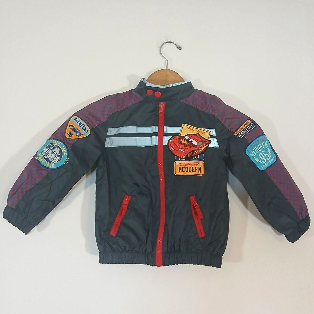 Disney Store Cars Lightning McQueen Windbreaker Jacket Size 3
